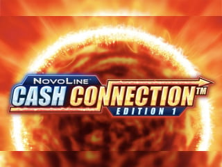 Cash Connection Schriftzug vor Feuerball