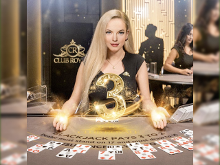Club Royale Blackjack Vorschau mit blonder Live Dealerin