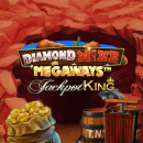 Diamond Mine Megaways Jackpot King Schriftzug mit Gold