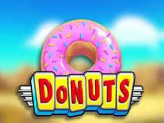 Pinker Donut mit gleichnamigem Schriftzug