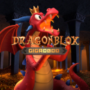 Dragonblox Gigablox Logo mit einem roten Drachen
