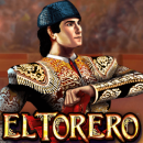 El Torero Schriftzug mit einem Matador