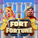 Fort Of Fortune Schriftzug mit einem König und einer Königin