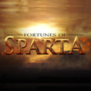 Fortunes Of Sparta Schriftzug vor einem Sonnenuntergang