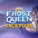 Frost Queen Jackpots Logo mit verschneiter Landschaft