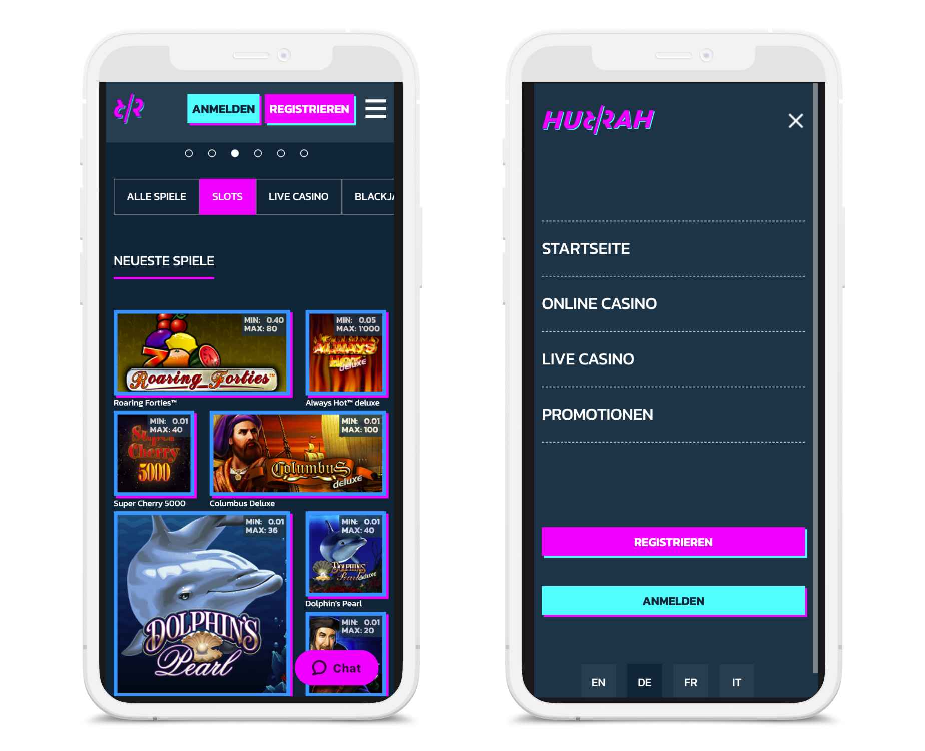 Hurrah Casino Mobile App