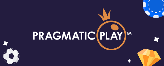 Pragmatic Play Schriftzug mit Casino Symbolen