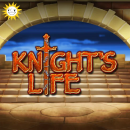 Knights Life Schriftzug vor einer Treppe