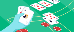 Live Blackjack Tisch mit Karten