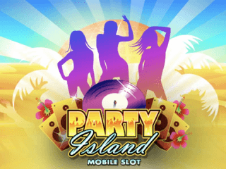 Drei Lila Figuren tanzen im Party Island Slot