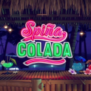 Spiña Colada Logo vor einer Strandbar