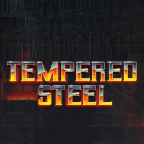 Tempered Steel Logo in der Dunkelheit
