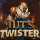 Tuts Twister Logo mit einem Mumien-Monster
