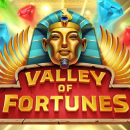 Valley Of Fortunes Schriftzug mit einem Pharaoh