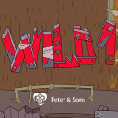 Wild 1 Logo im roten Comic-Stil