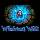 Wishing Well Schriftzug mit einem Magier