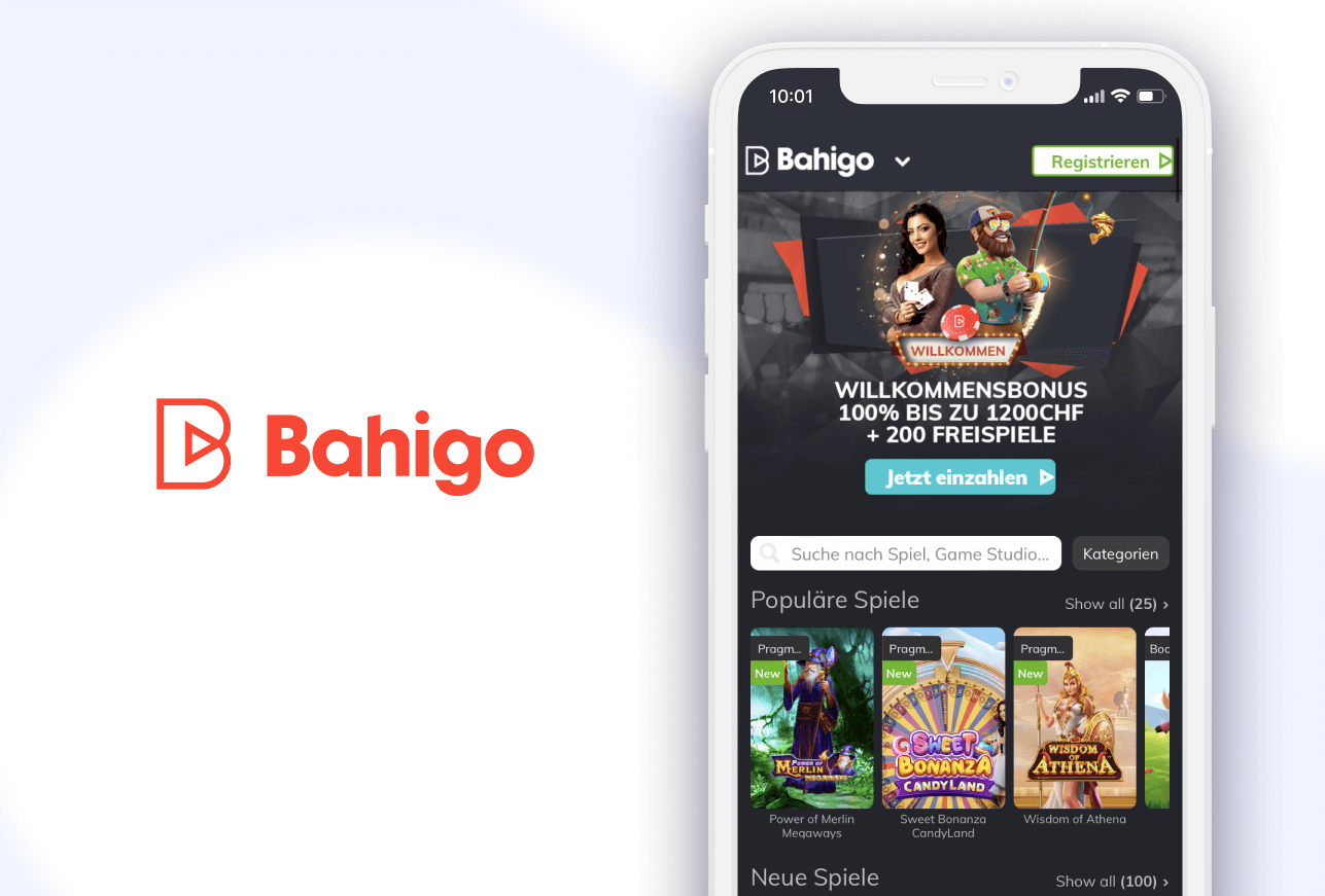 Handy mit Willkommensbonus und Bahigo Casino Logo