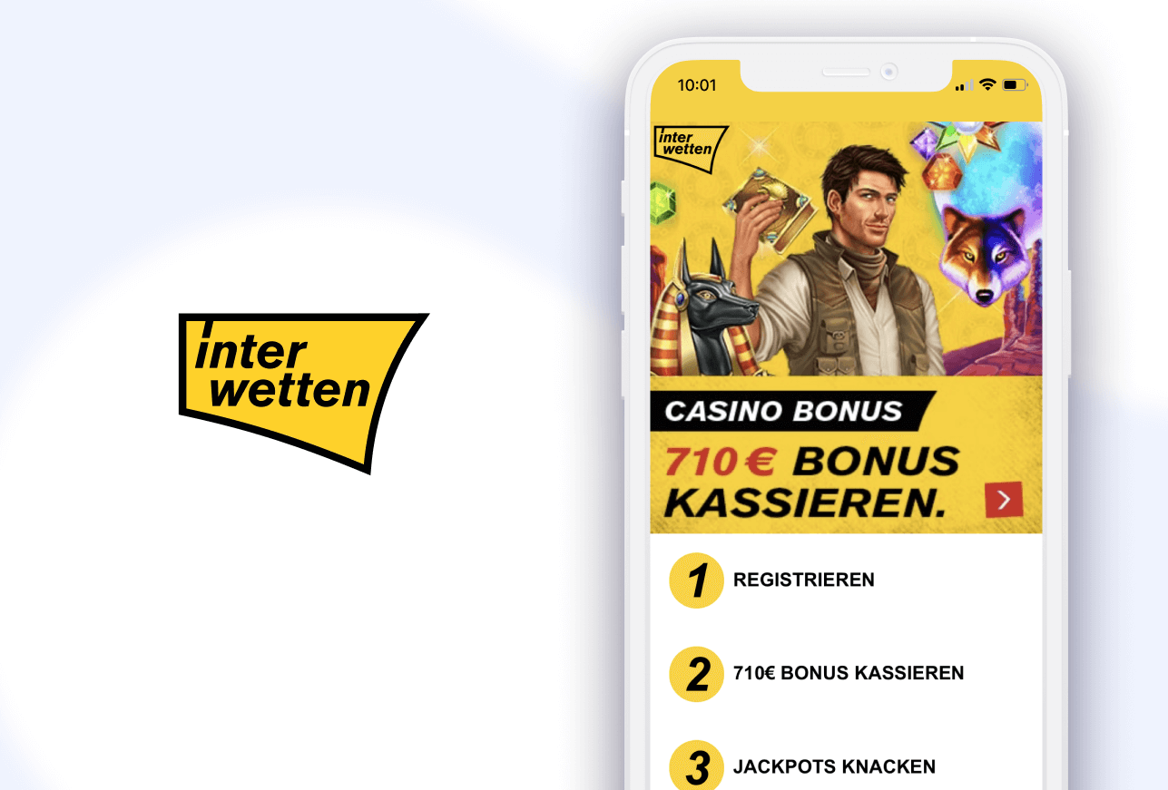 Handy mit Willkommensbonus und Interwetten Casino Logo