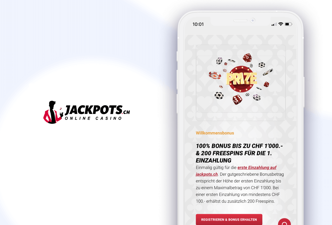 Handy mit Willkommensbonus und Jackpots Casino Logo
