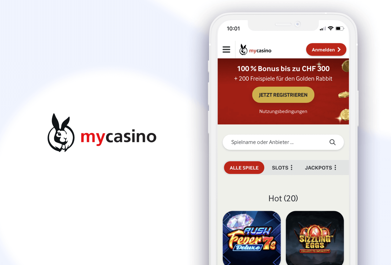 Handy mit Willkommensbonus und mycasino Casino Logo