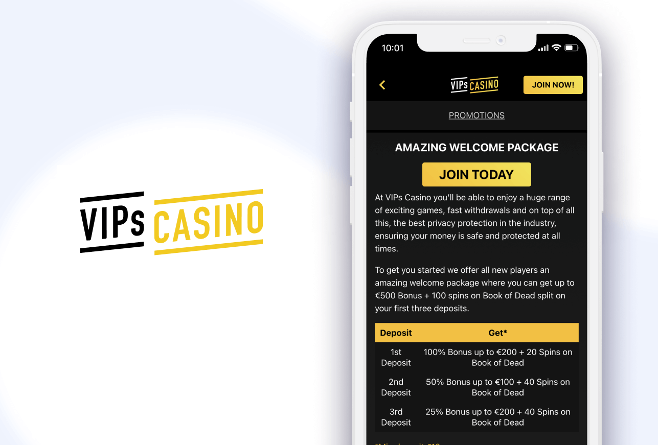 Handy mit Willkommensbonus und VIPs Casino Logo