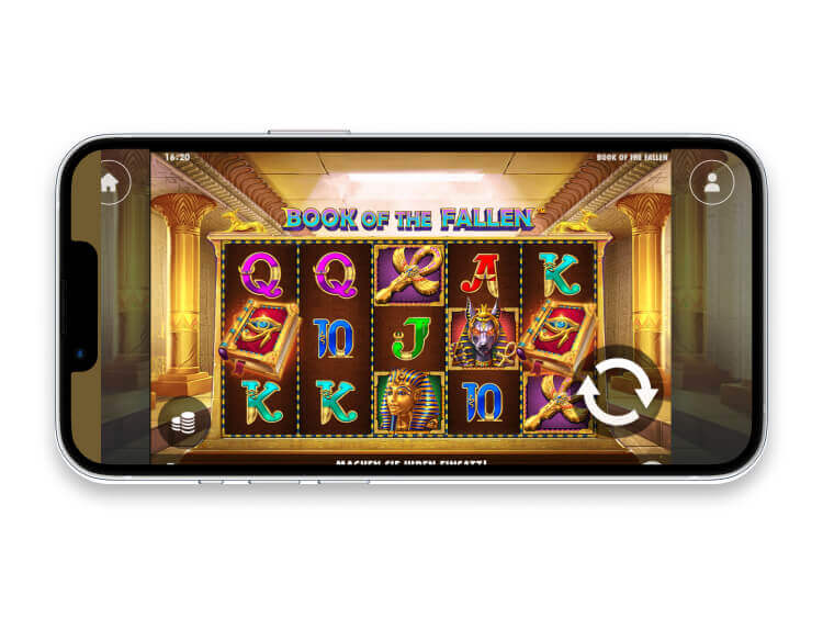 Book Of The Fallen Slot Mobile Screenshot