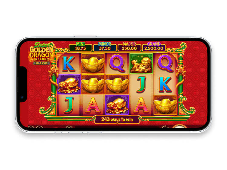 Super Golden Dragon Inferno Slot Mobile Screenshot