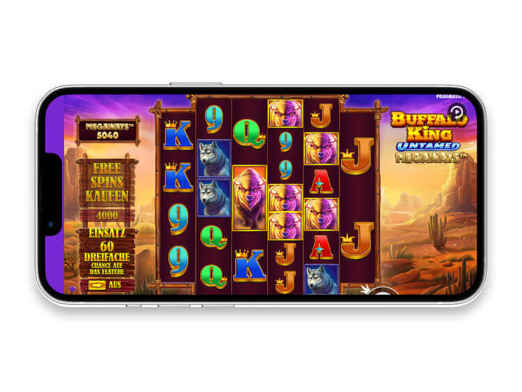 Buffalo King Untamed Megaways Slot Mobile Screenshot