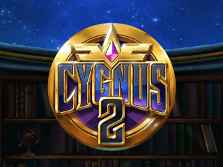 Cygnus 2 Schriftzug vor einer goldenen Plakette