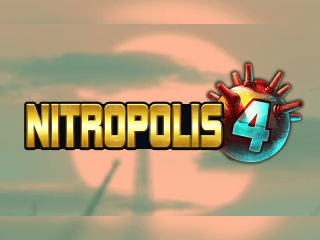 Nitropolis 4 Schriftzug vor einem verschwommenen Hintergrund