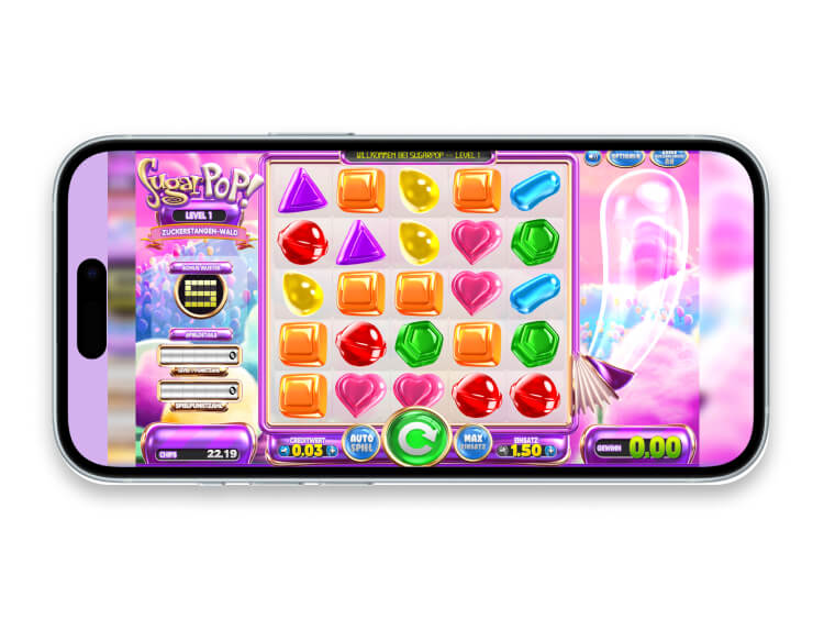 sugar pop on mobile phone