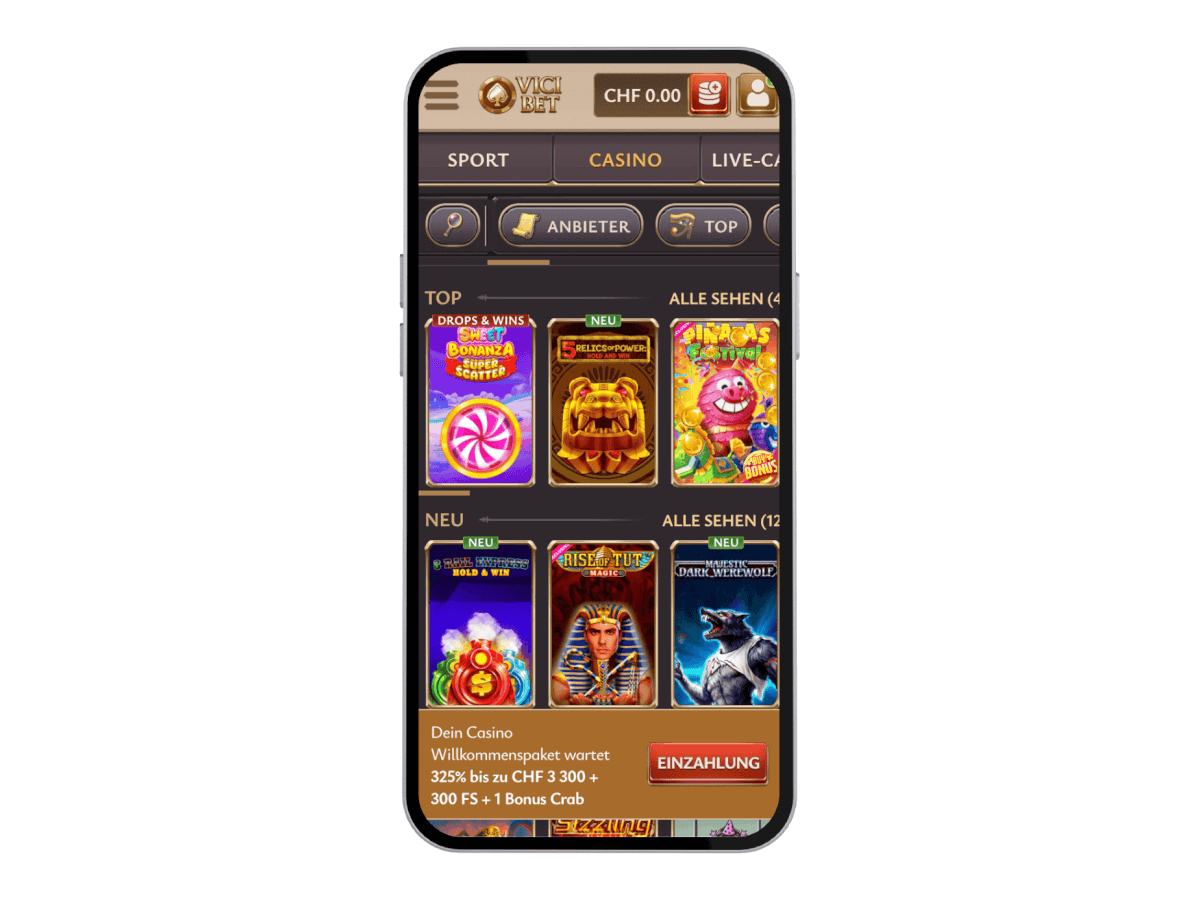 Vicibet casino Mobile Screenshot