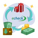 echeck logo with cycle