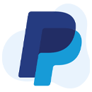PayPal logo in blue colour