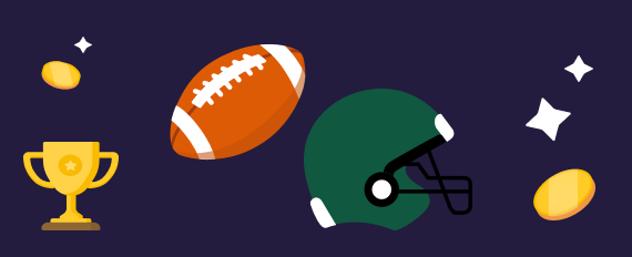A football helmet and a ball
