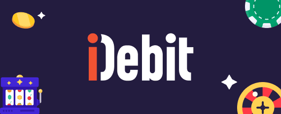 Casino games icons surrounding iDebit logo