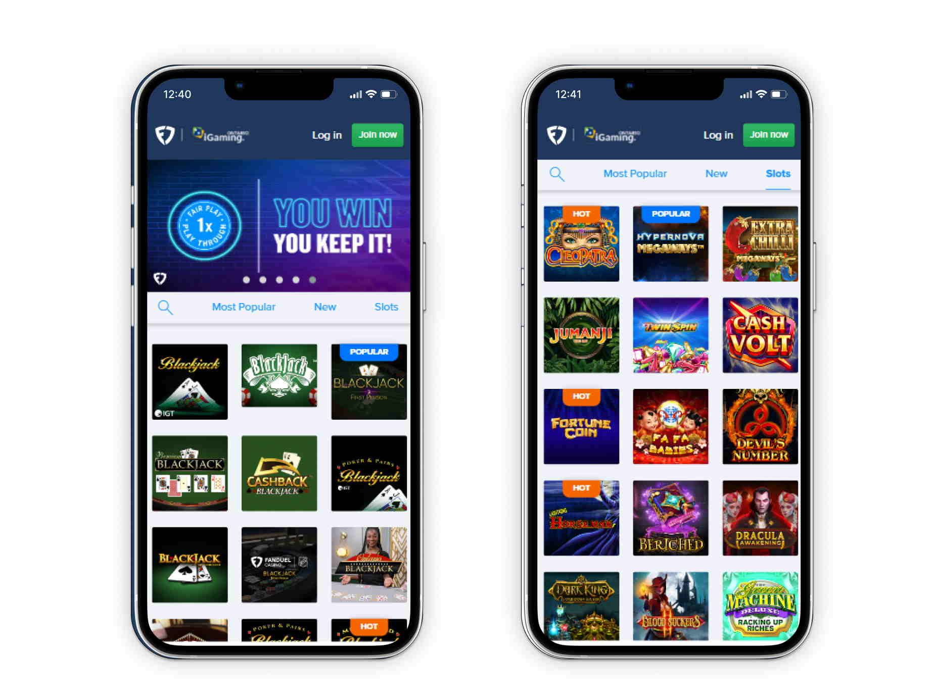 FanDuel casino mobile screenshot