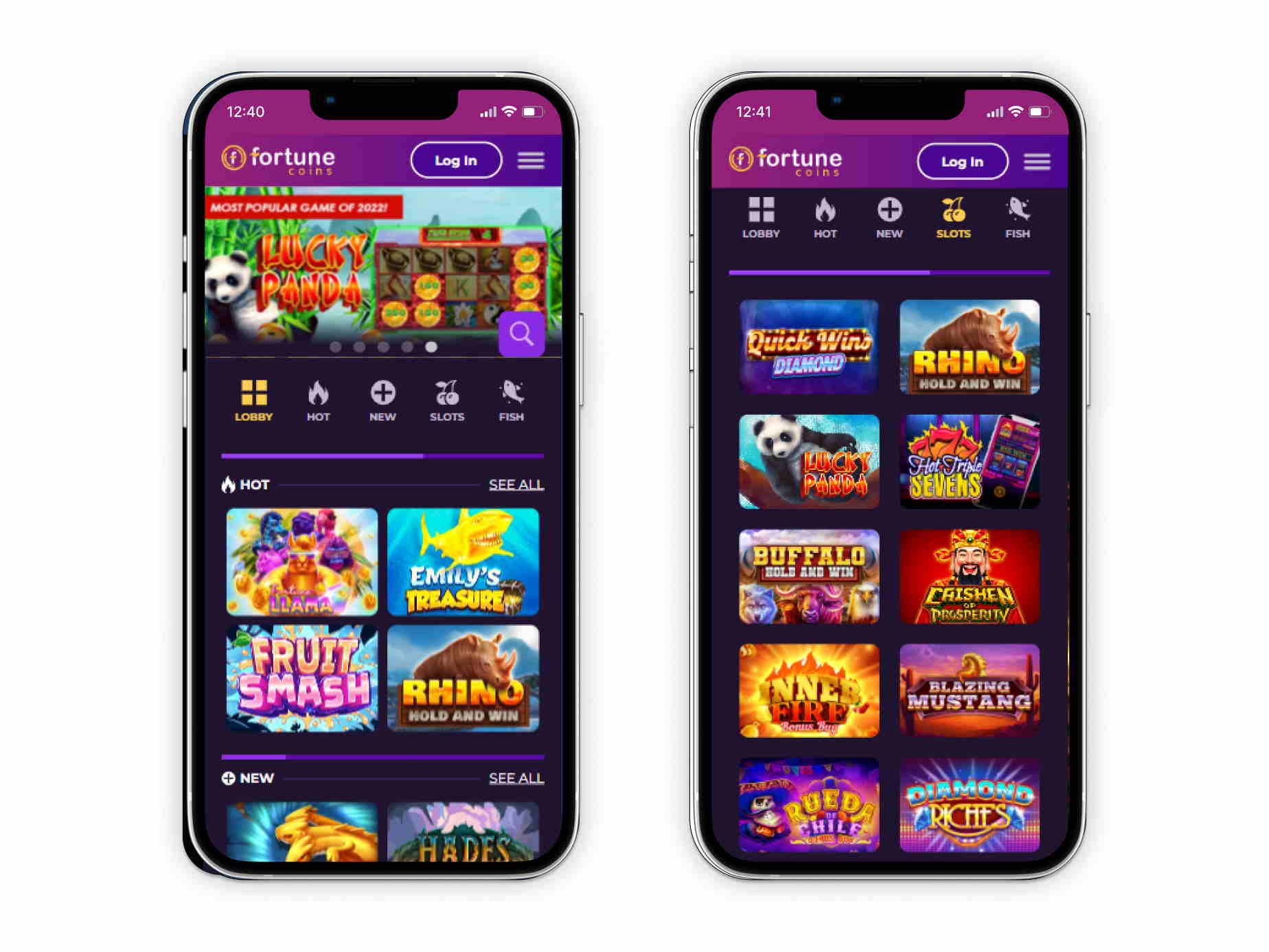 Fortune Coins casino mobile screenshot