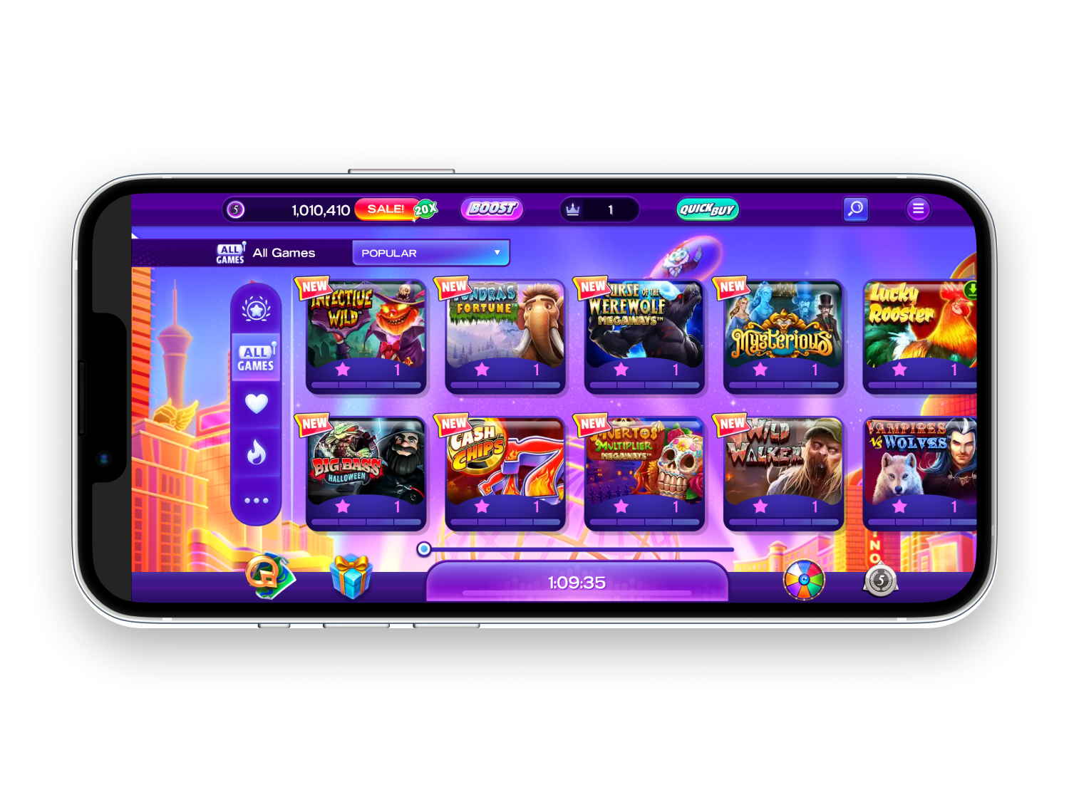 High5 Casino mobile screenshot
