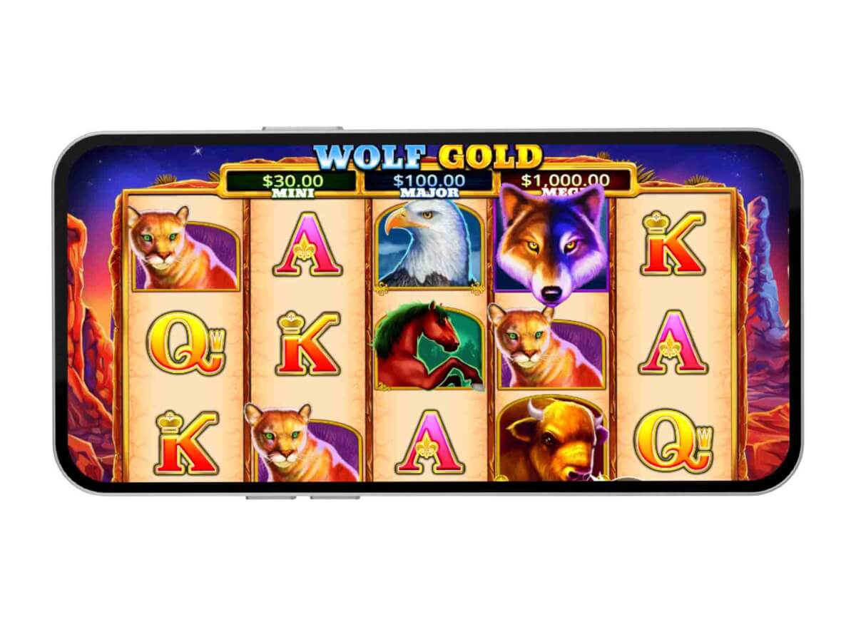 Wolf Gold slot on a mobile device