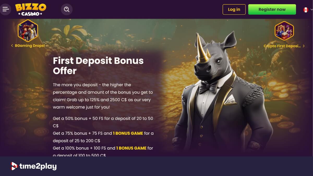 Bizzo Casino first deposit offers