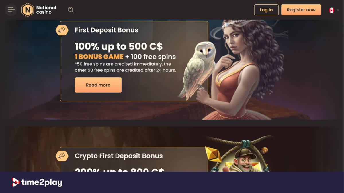 National Casino first deposit offers
