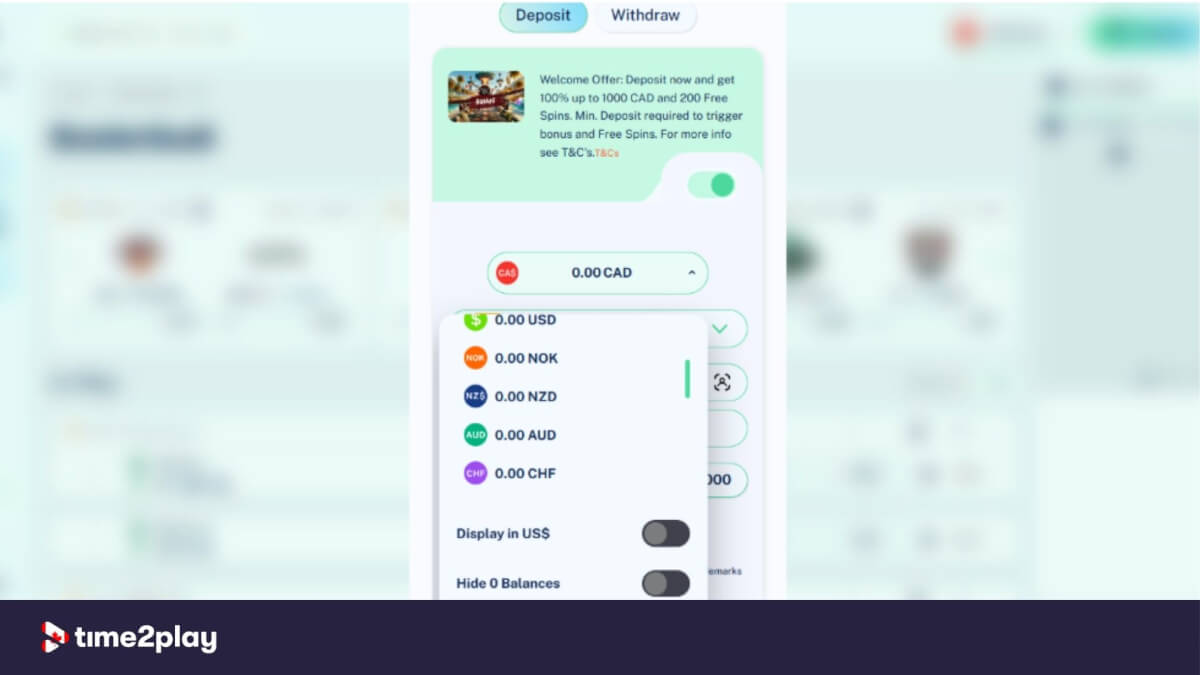 Dailyspins sportsbook wallet with deposit options