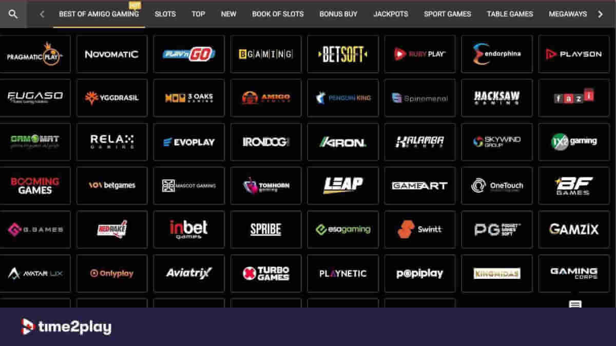 Software providers at Olympusbet casino