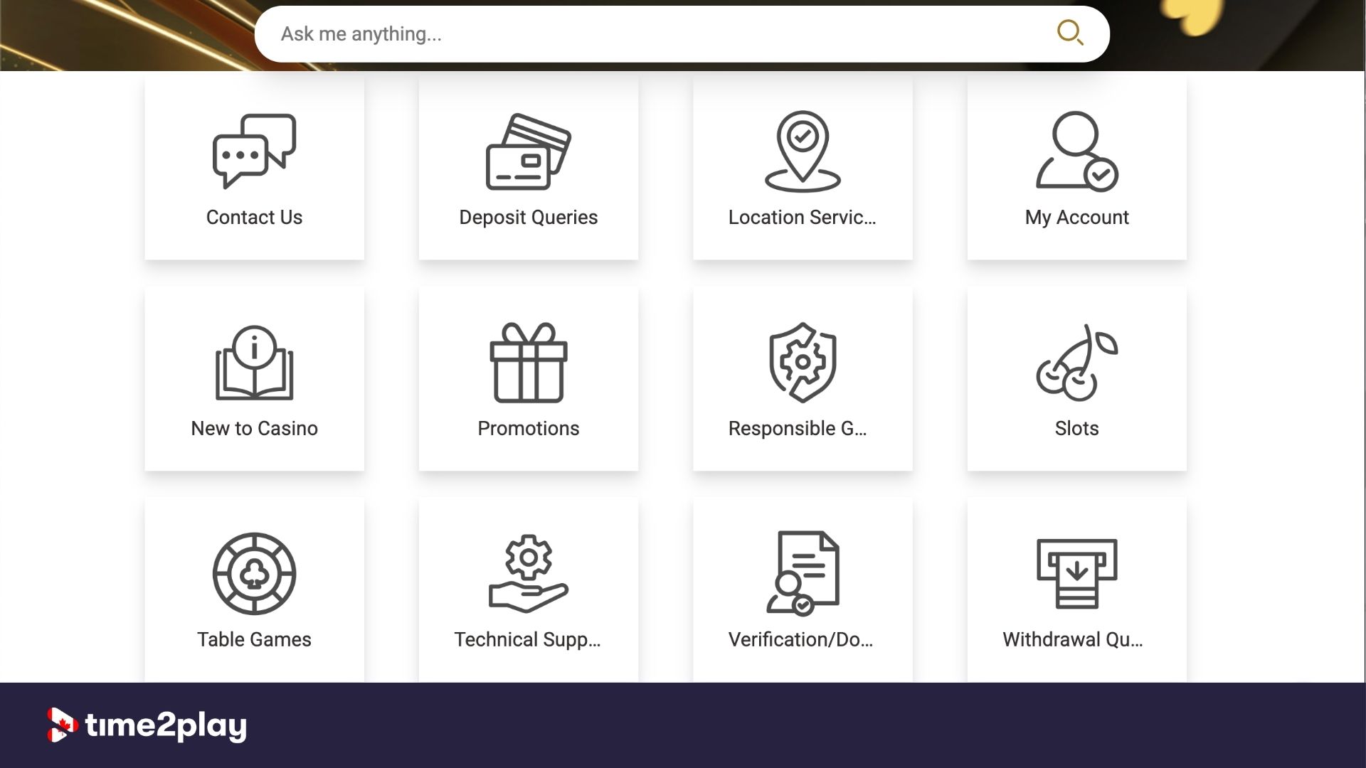 Platinum Play casino help centre