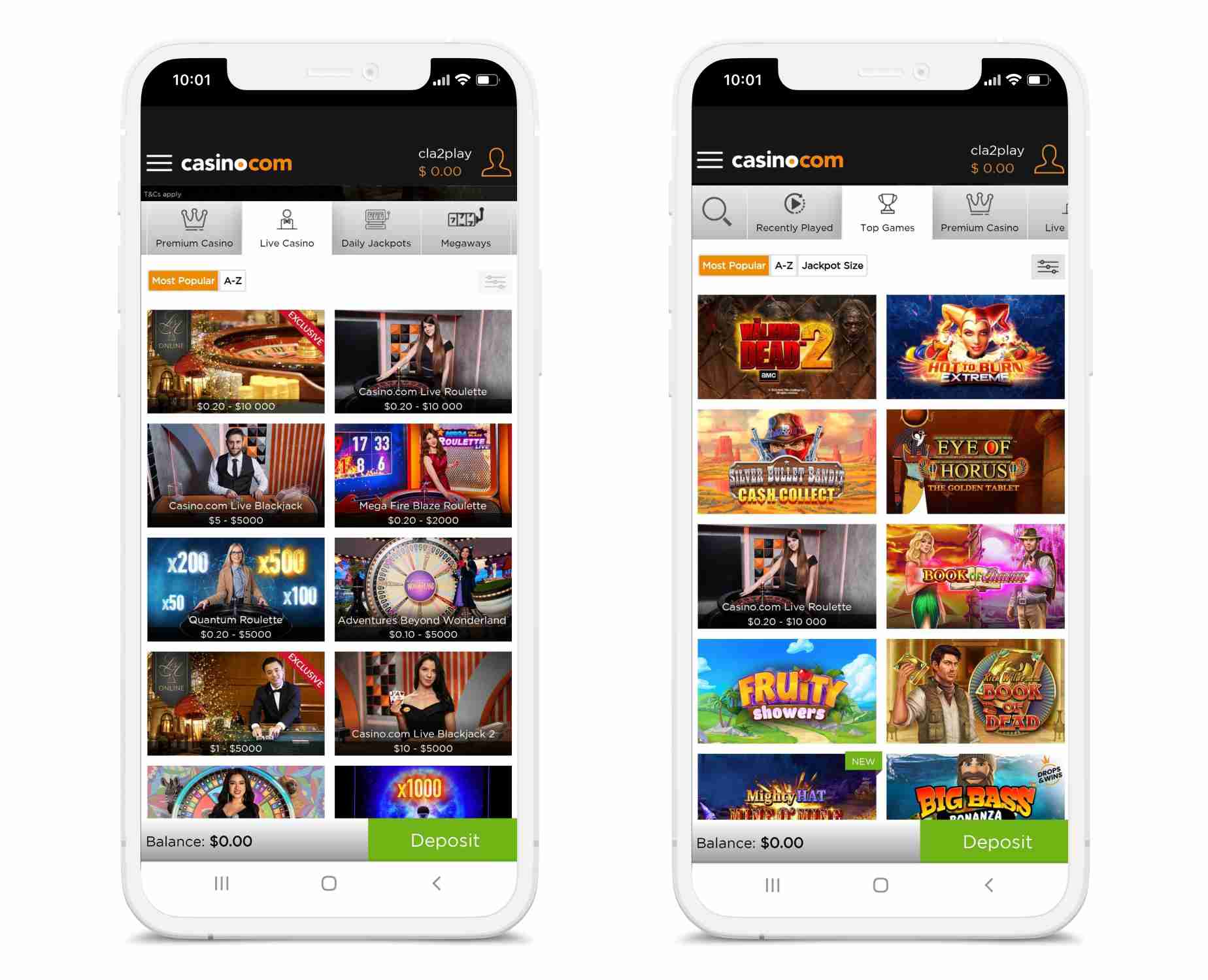 Casino Com Mobile Vertical Phones